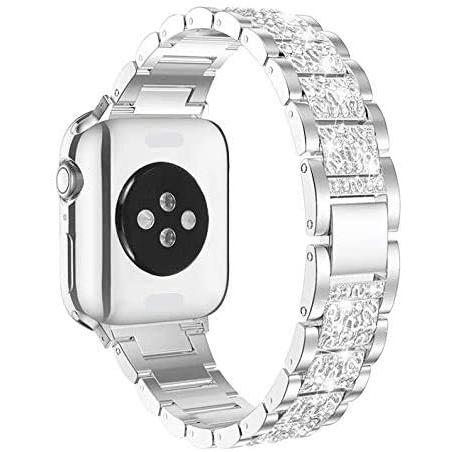 [Sakulaya] Apple Watch バンド ダイヤモンド ステンレス アップルウォッチ ケース二つ付き Apple Watch Series｜onetoday｜02