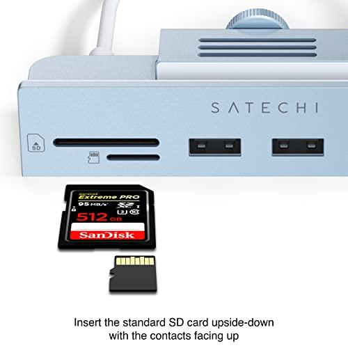 Satechi iMac24インチ用 USB-C クランプハブ (ブルー) (2021 iMac対応) USB-C データポート, 3xUSB-A 3｜onetoday｜03