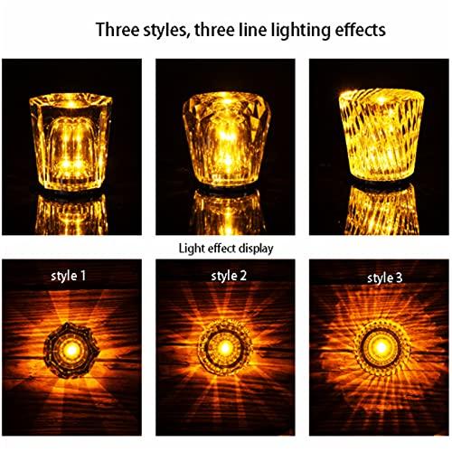 ベッドサイド クリスタルテーブルランプ、 ダイヤモンドテーブルライト 明るさ調節可能なUSB充電式の3つの明るい色 夜の光 装飾 ベッドルーム ナイト｜onetoday｜05