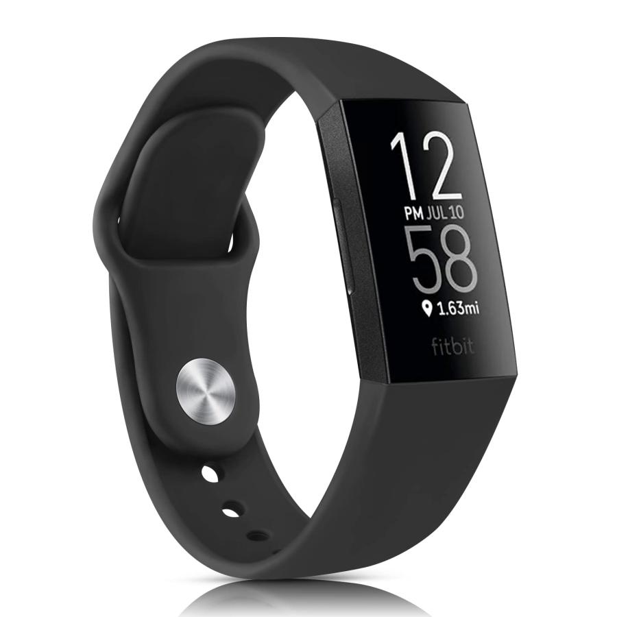 Cinturino Per Fitbit Charge 4 / Charge 3 / Charge 3 SE, TPU Nero, Larghezza 22.6 Mm, Nuovo