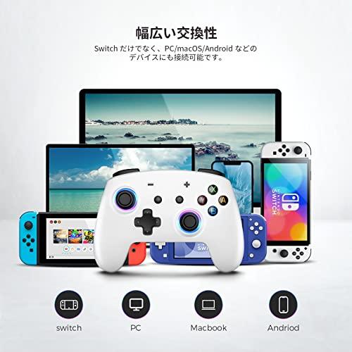 Switch コントローラー ワイヤレス Bluetooth接続 二重振動 6軸ジャイロセンサー 連射機能 スリープ解除 長時間使用 Switch/S｜onetoday｜08