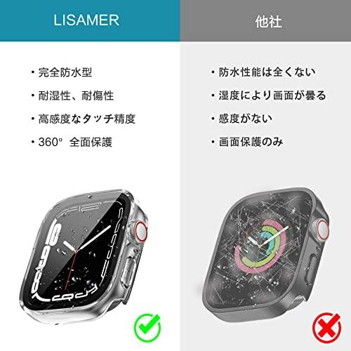 LISAMER 対応 Apple Watch ケース Series 9/8/SE/7/6/5/4 45mm アップルウォッチ用 ケース 防水 一体型｜onetoday｜05