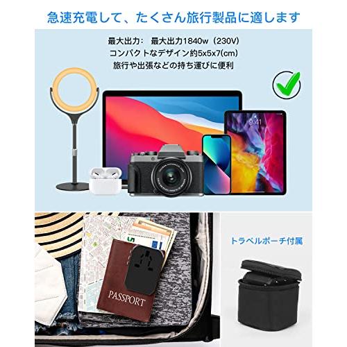 変換プラグ 全世界対応 コンセント 韓国 海外旅行用 一台六役 Evershop 便利グッズ マルチ変換プラグ C BF O Aタイプ 4つUSB-A｜onetoday｜07