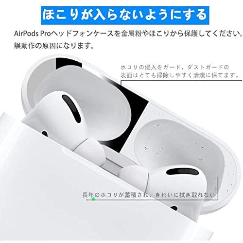 【2023強化版】AMAPC for AirPods Pro2 ダストガード AirPods Pro ダストガード エアーポッズ プロ 用 ガードカバ｜onetoday｜03