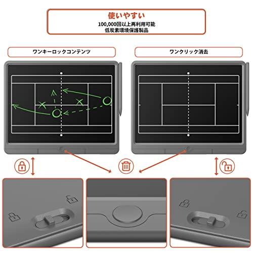 Wicue 15/21インチ大画面LCD電子バスケットボール/サッカー/サッカーコーチボード、デジタル戦略戦術マーカーボード、タッチペン付き、スポーツ｜onetoday｜03