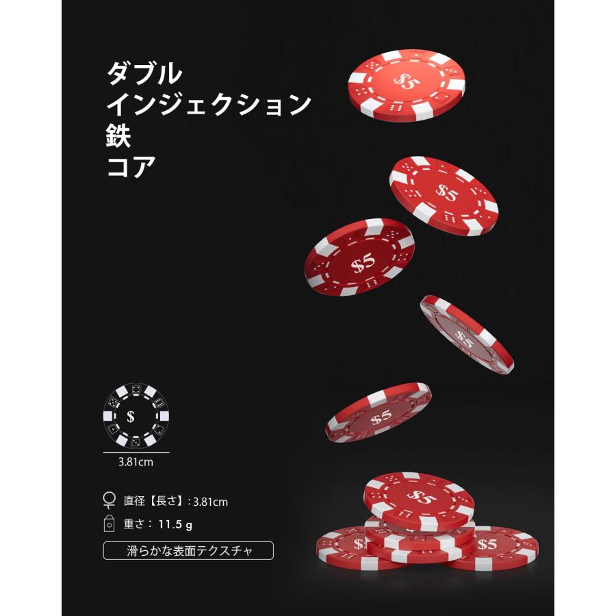 HEITOK ポーカーチップ500枚セット！ Amazon | HEITOK ポーカーチップ 500枚 11.5g ポーカーセット