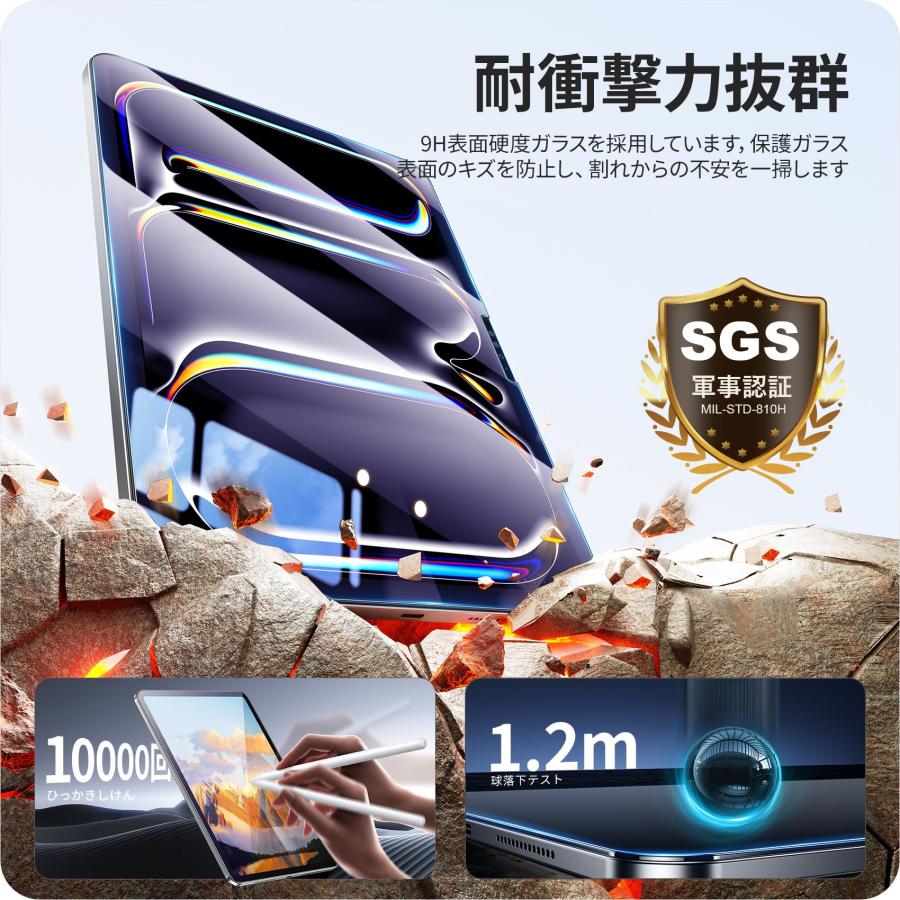☆NIMASO ガラスフィルム 【iPad Pro 11 インチ 】1枚 NIMASO 【10%OFFクーポン】 iPad フィルム M4 AirPro 11 13 2024