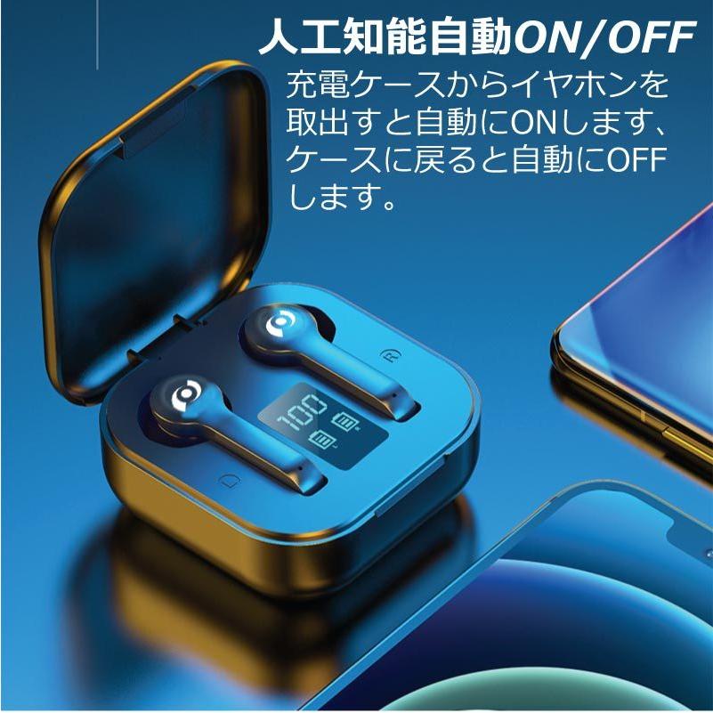 ワイヤレスイヤホン Bluetooth5.2 コンパクト FIPRIN 6998 X10 AAC 高音質 重低音 防水 スポーツ iPhone Android ブルートゥース 最新型｜onetooth｜06