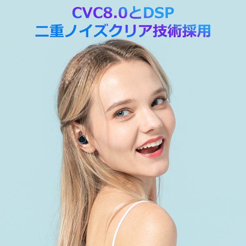 ワイヤレスイヤホン 二代目 Bluetooth5.3 日本語音声ガイド FIPRIN 7048 コンパクト 高音質 重低音 防水 スポーツ iPhone 14 Android ブルートゥース 最新型｜onetooth｜09