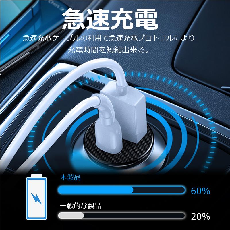 車載シガーソケット スマホ充電器 12V/24V 車用 充電器 FIPRIN 7180 急速充電用USB アダプター 5V 3.1A スマートフォン各種対応 充電速度２倍 | ブランド登録なし | 13