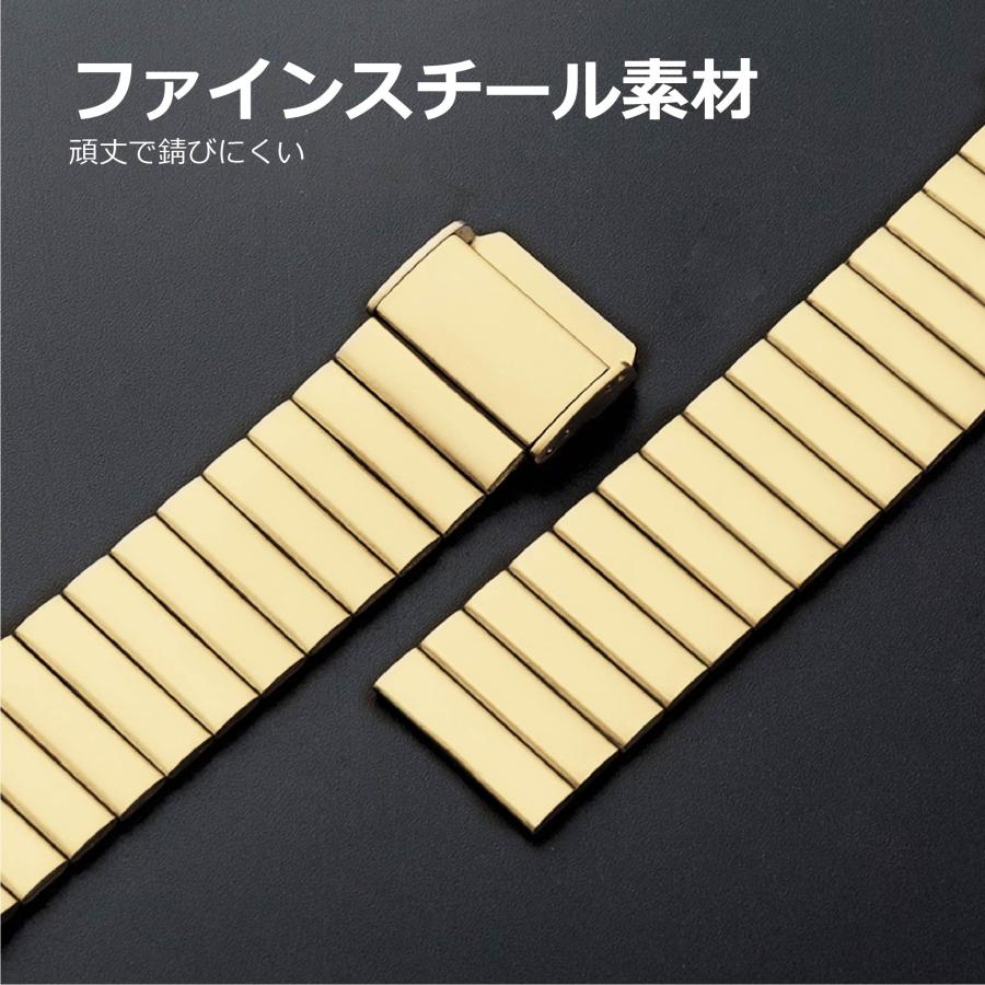 スマートウォッチ 金属 交換バンド ファインスチール素材 ベルト  バンド幅22mm |  | 04