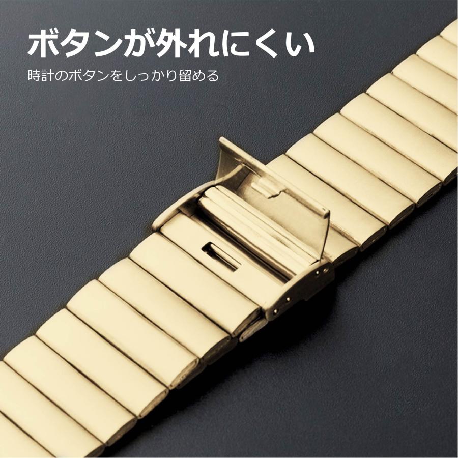スマートウォッチ 金属 交換バンド ファインスチール素材 ベルト  バンド幅22mm |  | 05
