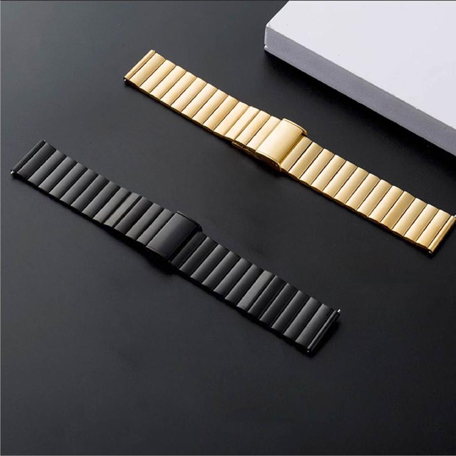 スマートウォッチ 金属 交換バンド ファインスチール素材 ベルト  バンド幅22mm |  | 07