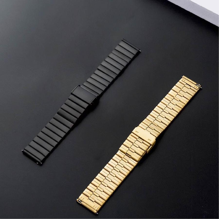 スマートウォッチ 金属 交換バンド ファインスチール素材 ベルト  バンド幅22mm |  | 08