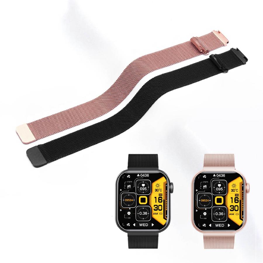 スマートウォッチ 交換バンド ベルト ステンレスマグネット式 バンド幅22mm |  | 05