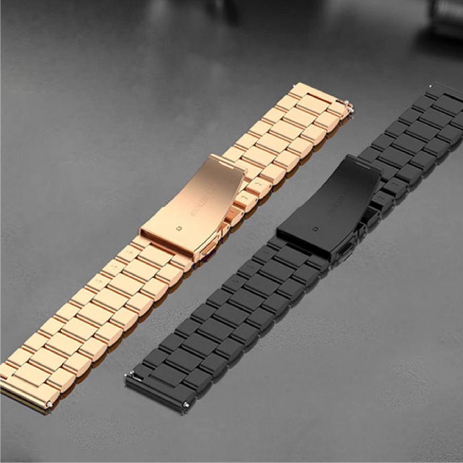 スマートウォッチ 金属 交換バンド ステンレス素材 ベルト バンド幅22mm |  | 08