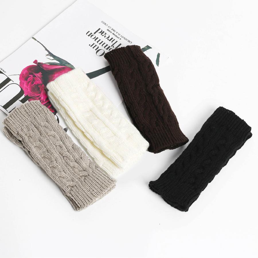 アームウォーマー 手袋 レディース ニット 指出し手袋 おしゃれ カラー豊富 ファッション |  | 22
