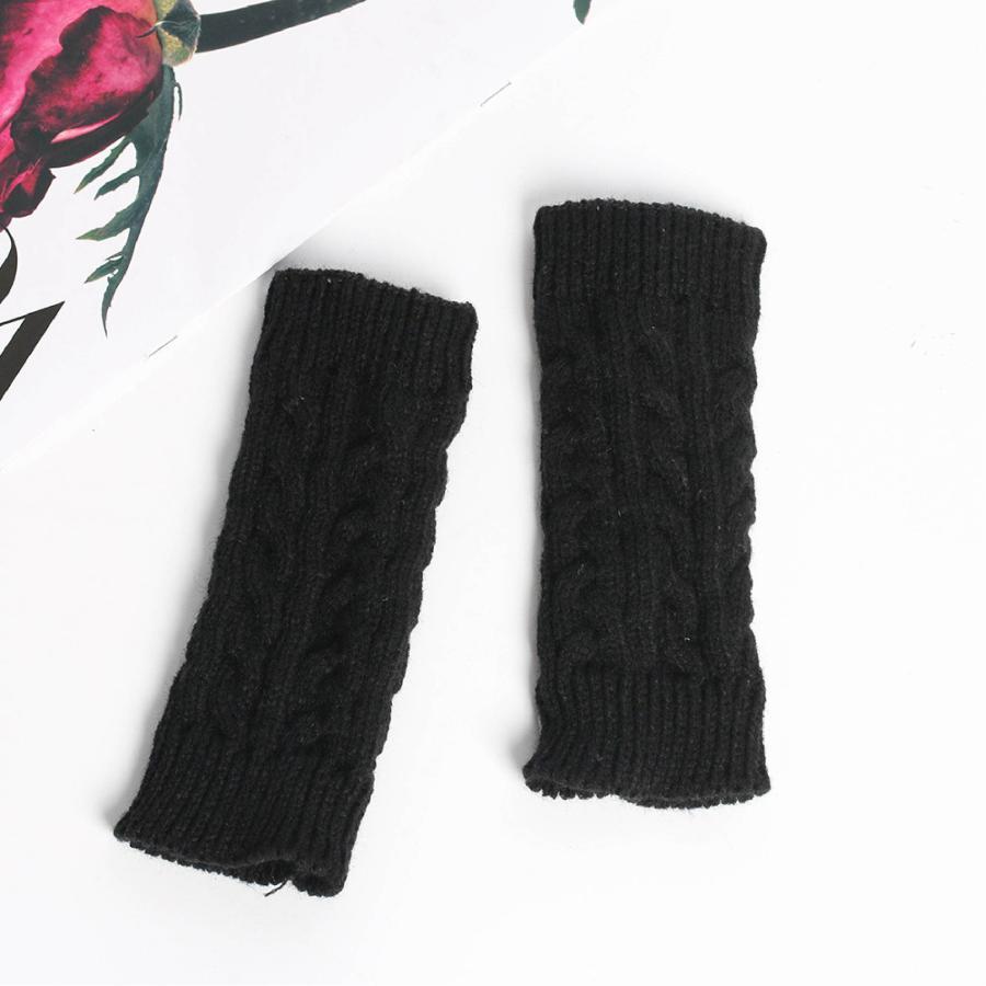 アームウォーマー 手袋 レディース ニット 指出し手袋 おしゃれ カラー豊富 ファッション |  | 09