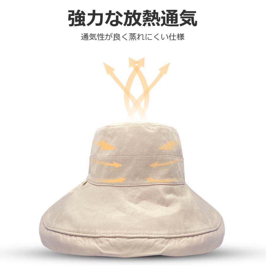 帽子 レディース UVカット リバーシブル 遮光100% 日焼け対策 サファリハット 春 夏 秋 つば広 UV ハット 日よけ 折りたたみ 女優帽 ファッション 飛ばない |  | 17