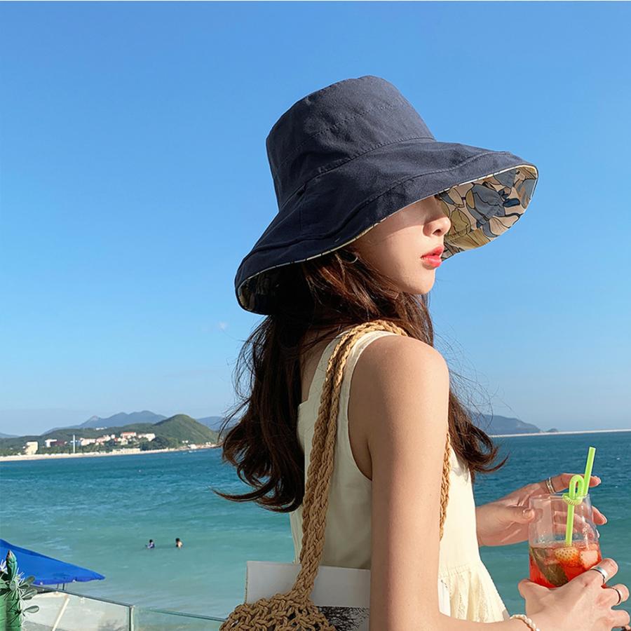 帽子 レディース UVカット リバーシブル 遮光100% 日焼け対策 サファリハット 春 夏 秋 つば広 UV ハット 日よけ 折りたたみ 女優帽 ファッション 飛ばない |  | 21