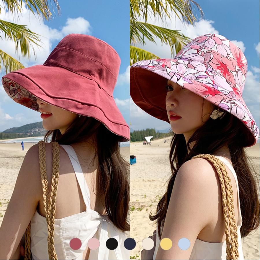 帽子 レディース UVカット リバーシブル 遮光100% 日焼け対策 サファリハット 春 夏 秋 つば広 UV ハット 日よけ 折りたたみ 女優帽 ファッション 飛ばない |  | 08