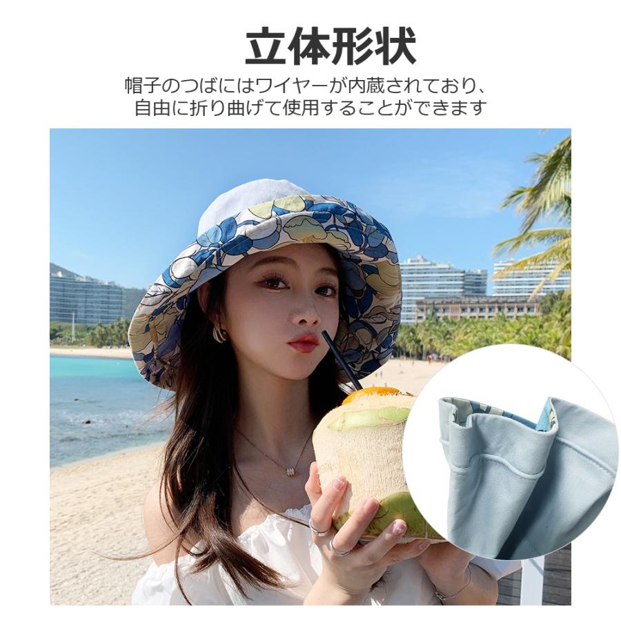 帽子 レディース UVカット リバーシブル 遮光100% 日焼け対策 サファリハット 春 夏 秋 つば広 UV ハット 日よけ 折りたたみ 女優帽 ファッション 飛ばない |  | 16
