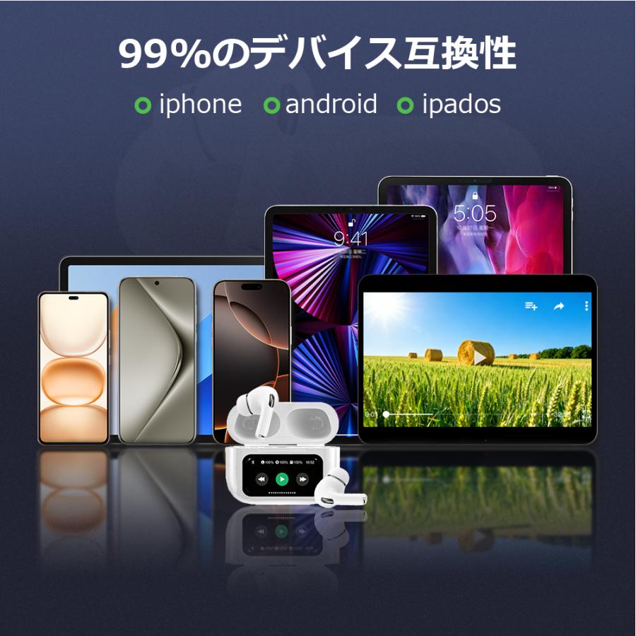 ワイヤレスイヤホン Bluetooth FIPRIN 7516 コンパクト 高音質 重低音 防水 スポーツ iPhone 17 16 15 Android ブルートゥース 最新型 | FIPRIN | 09