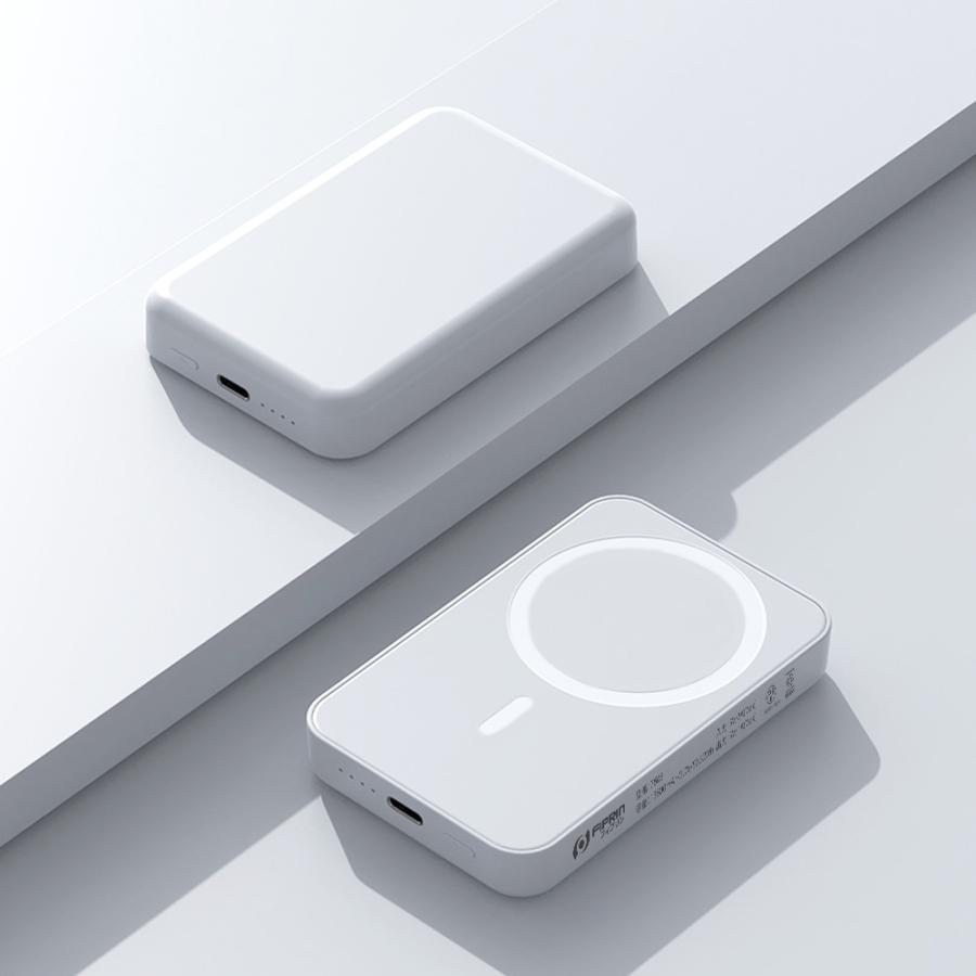 モバイルバッテリー MagSafe 13600mAh ワイヤレス 磁気 超軽量 薄型 小型 マグネット 充電器 PSE マグセーフ iPhone 16 15 iPhone14 fiprin 7508 | FIPRIN | 20
