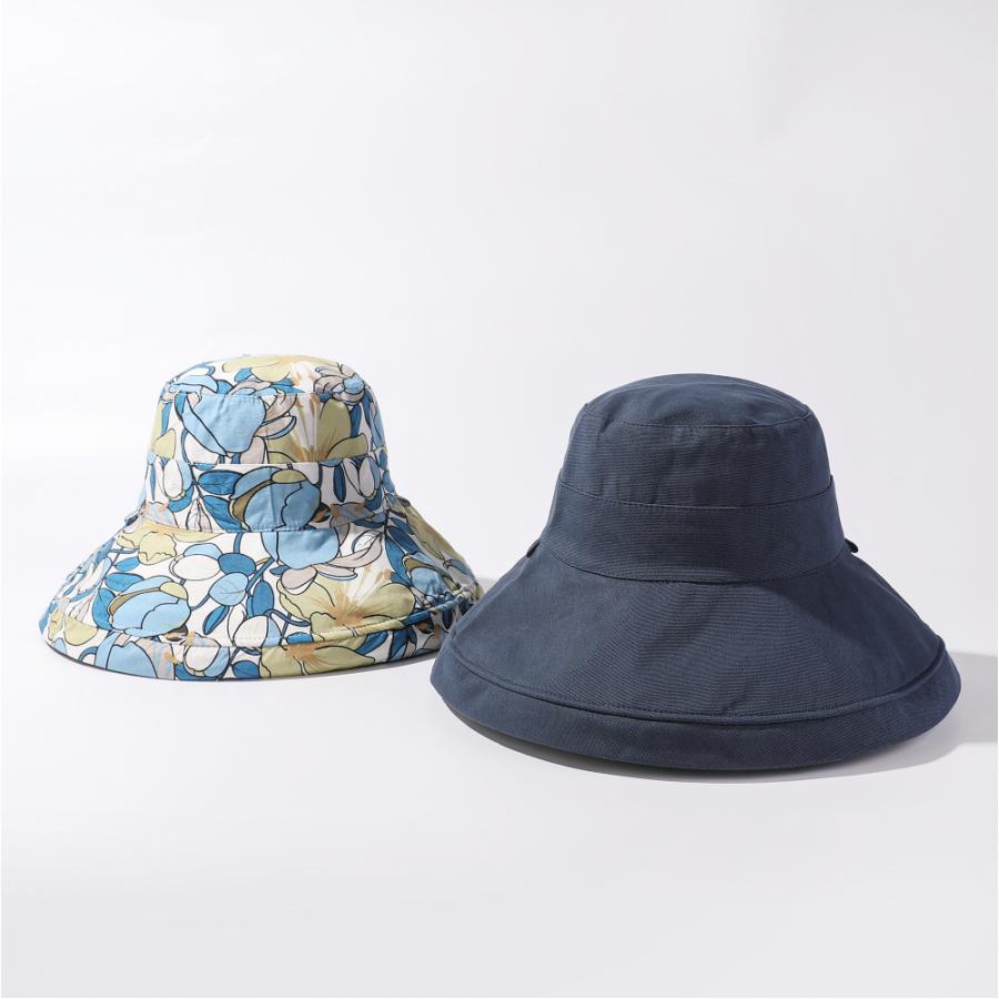帽子 レディース UVカット リバーシブル 遮光100% 日焼け対策 サファリ
