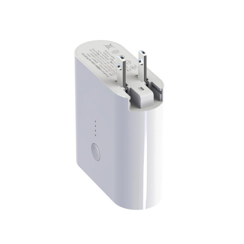 モバイルバッテリー 大容量 急速充電 折りたたみプラグ搭載 ACアダプター USB電源アダプタ 5000mah iphone android 送料無料 | FIPRIN | 12