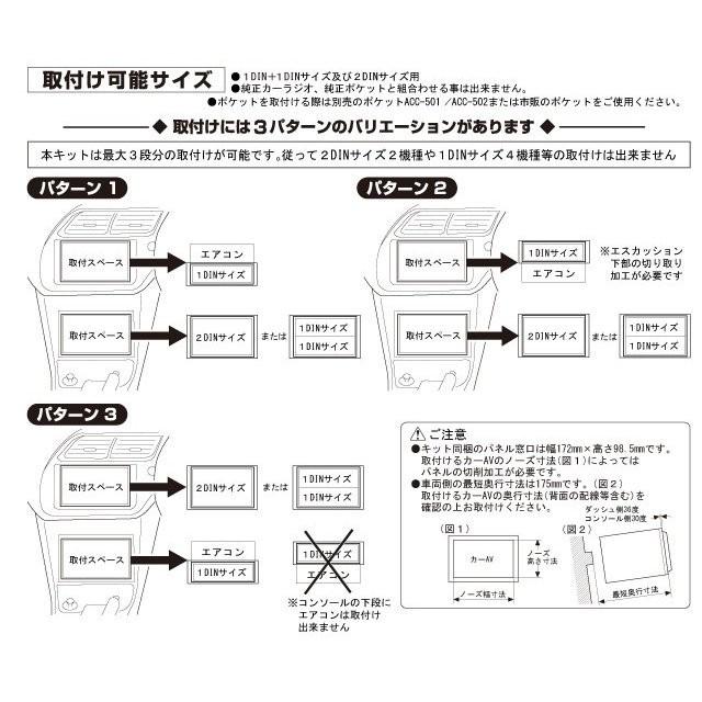 ホンダ アコード/アコードワゴンBOSEサウンドシステム車用 カーAVインストレーションセット TBX-H002 | カナック企画 | 02