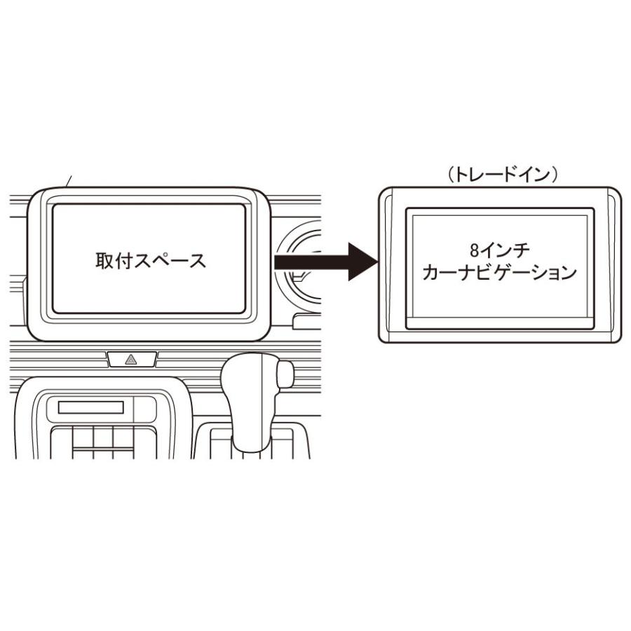 ホンダ N-VAN 8インチカーAVインストレーションセット TBX-H006　カーナビ取付キット  Kanatechs(カナテクス) | カナック企画 | 02