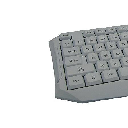 LED Backlit Wired Keyboard ABS Material Gaming Light-Emitting USB Keyboards for Computer PC White