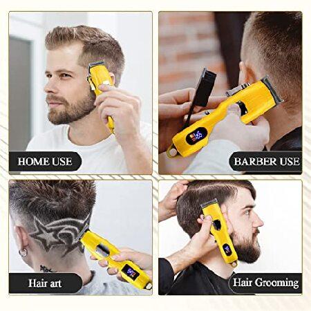 CRIVERS Hair Clippers for Men, 2PCS Professional Electric Hair Cutting Machine Kit Adjustable LCD Clippers Rechargeable Man Shaver Trimmer for Men's B