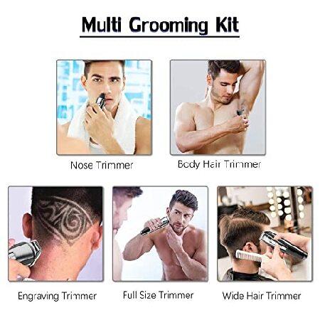 CRIVERS Hair Clippers for Men, All in one Adjustable Beard Hair Trimmer for Men Electric face Body Groomer Hair Clipper Rechargeable Haircut Machine