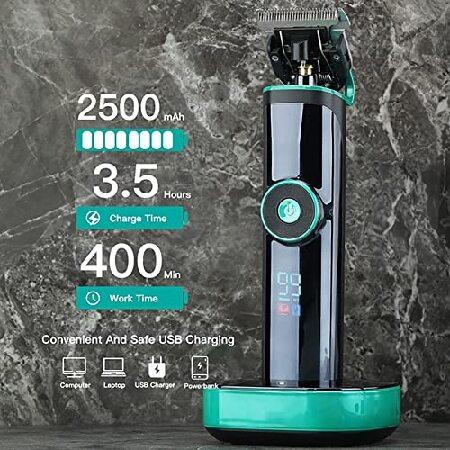 CRIVERS Hair Clippers for Men, Professional LCD Display Blade Adjustable Hair Trimmer for Men Beard Rechargeable Hair Clipper Electric Hair Cutting Ma