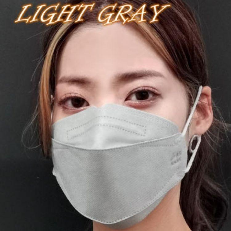 新品未使用　J-95 マスク　ライトグレー　普通サイズ　18箱セット　mask 4層構造立体マスク 日本製 J-95 ライトグレー 30枚入り 個包装