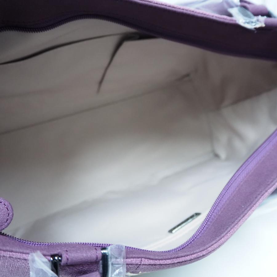 岡重　okajima バック　ダークパープル 新品 岡重 OKAJIMA ハンドバッグ 大きめサイズ トートバッグ