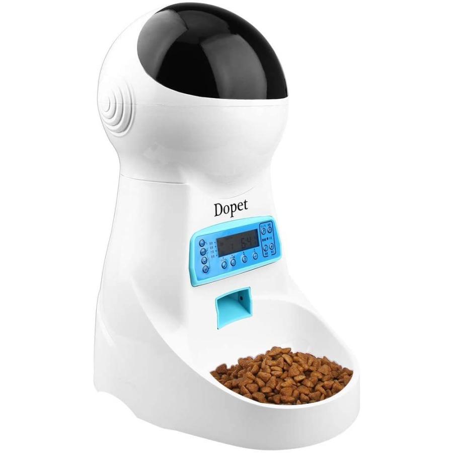 公式 Dopet 自動給餌器 猫 中小型犬用 ペット自動餌やり機 タイマー式 録音可 最大15日連続自動給餌 3 5l大容量 中小型犬 猫用 自動給餌器 4 超激安 Cepici Gouv Ci