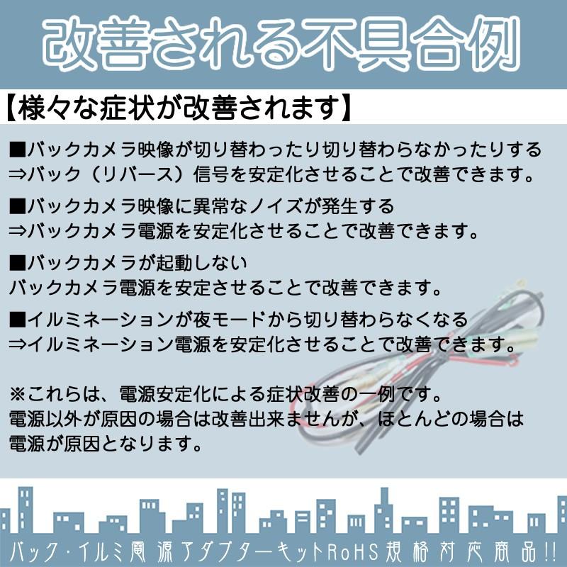 電源安定化キット 12V車用 輸入車向けDC12V 変換 バックカメラ カーナビ安定化 外車 社外バックカメラ取説付 |  | 02