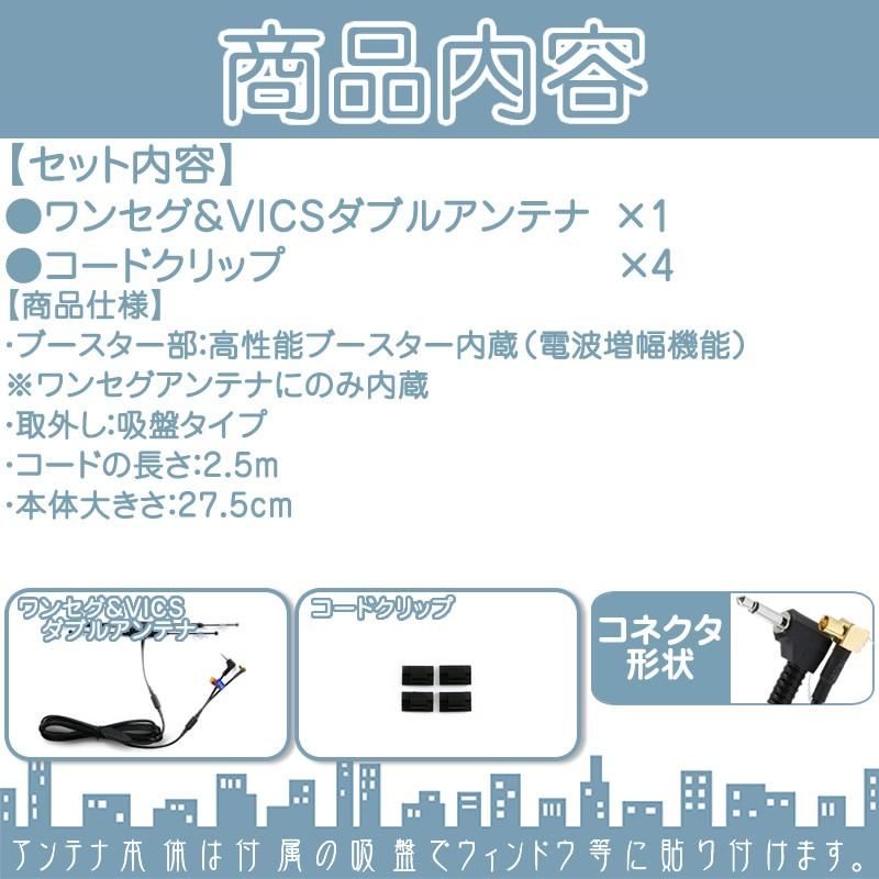 CN-GP710VD CN-GP715VD CN-GP720VD 他 ワンセグアンテナ VICSアンテナ 一体型 ナビパナソニック サンヨー CA-PDTNF26D CA-VA010D CA-PVAN10D CA-PVANF3D 代用｜oneup｜02