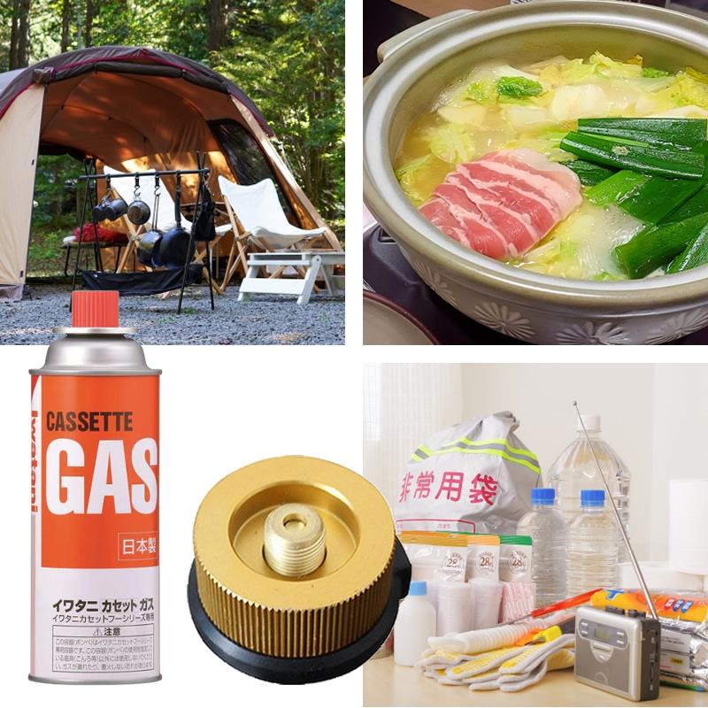 イワタニ カセットガス 3本 CB缶 OD缶 変換アダプター ガスボンベ CB