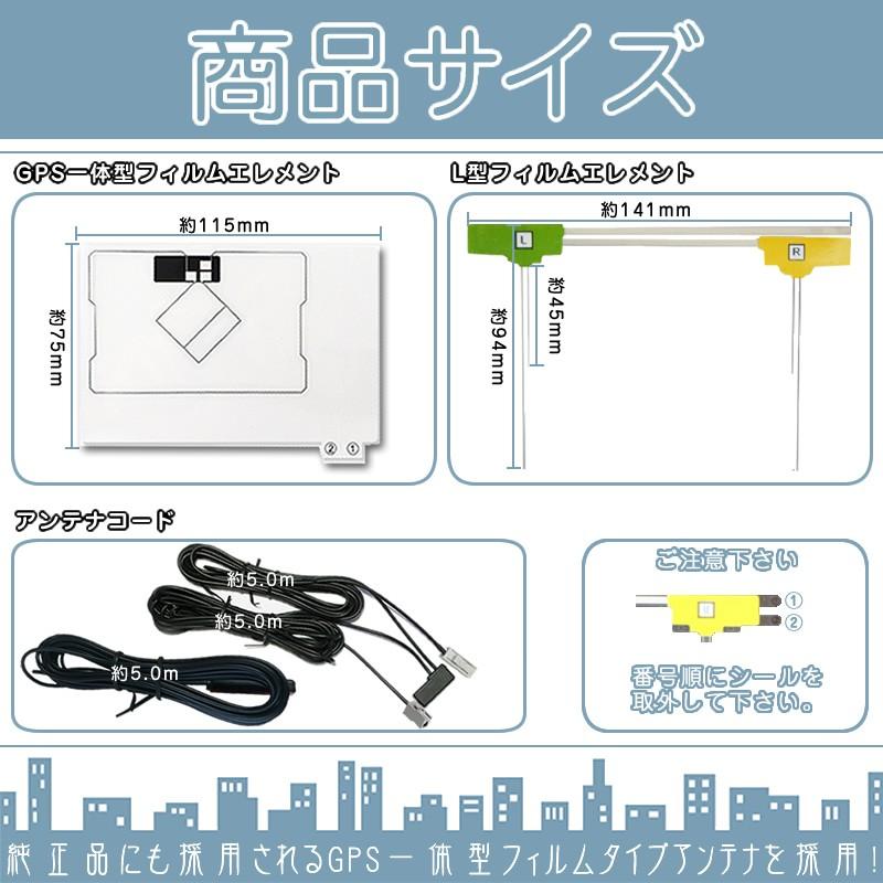 Panasonic 地デジ フルセグ フィルムアンテナ GPS一体型 GT13タイプ 4
