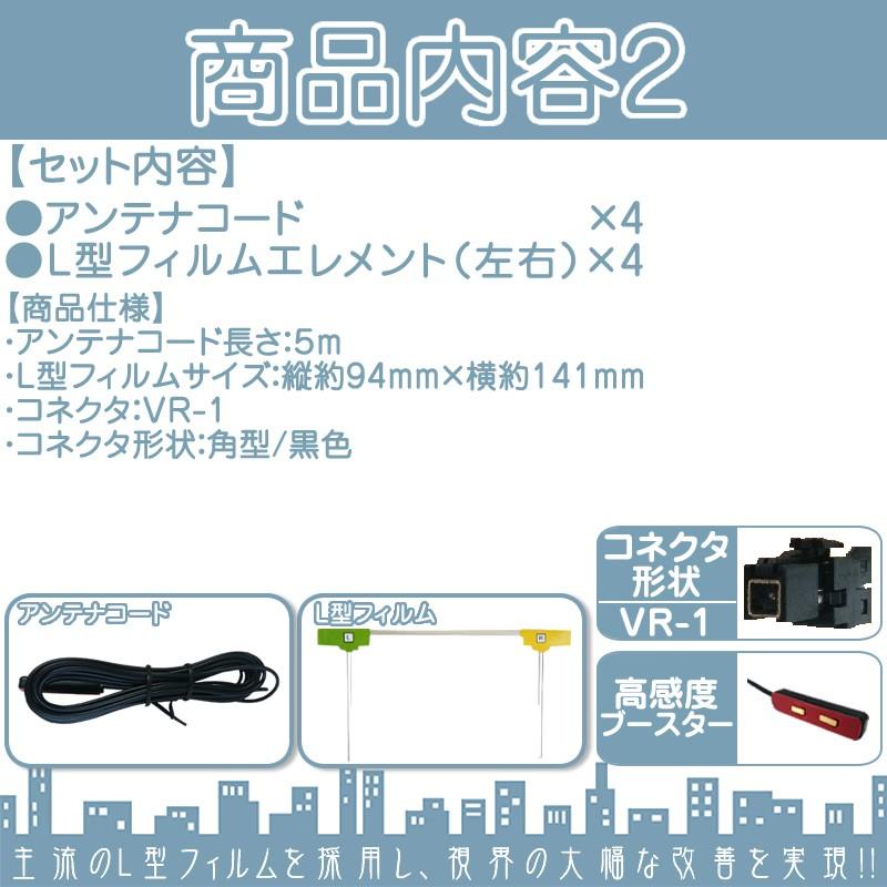 アルパイン カーナビ対応 地デジ フルセグ フィルムアンテナ VR1 4本 + GPSアンテナ セット カーナビ乗せ変えや 中古ナビの部品欠品時に！ | ALPINE | 01