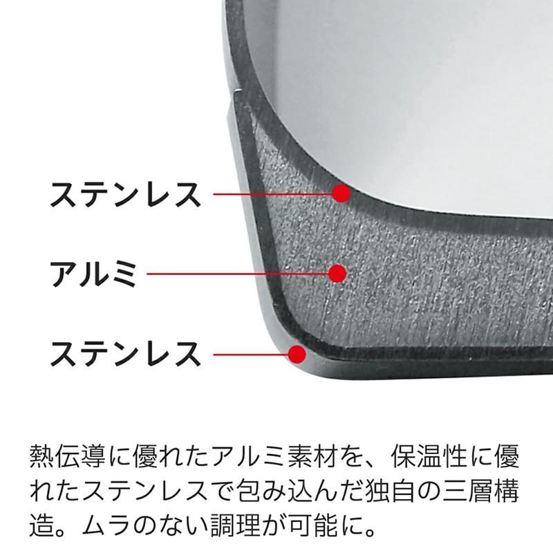 フィスラー Fissler フライパン 24cm カターニャ IH対応 ガス火対応 オーブン対応 ステンレスフライパン ステンレス製フライパン オールステンレス キッチン用品 | Fissler | 05