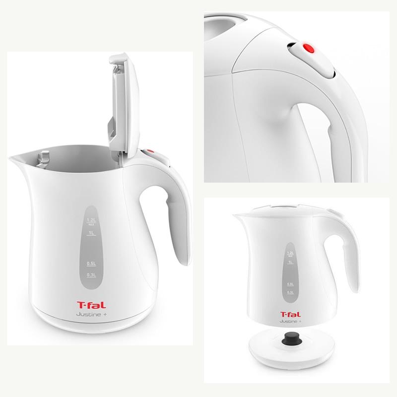 ティファール T-fal 電気ケトル 1.2L 大容量 KO4901JP ジャスティンプラス 電気ポット 湯沸かしポット スピード沸騰 キッチン家電 ポット ホワイト 軽量 | ジャスティンプラス | 05
