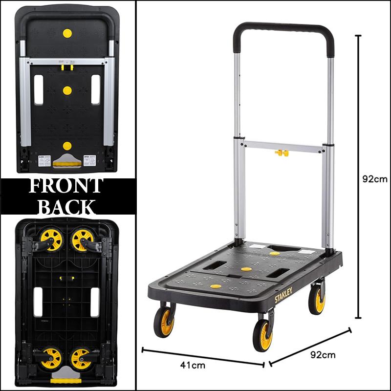 スタンレー 台車 折りたたみ台車 プラットフォームトラック 耐荷重120kg STANLEY SXWT-PC517B キャリーカート 運搬 収納簡単 組立不要 軽量 アルミ製 DIY 業務用 |  | 01