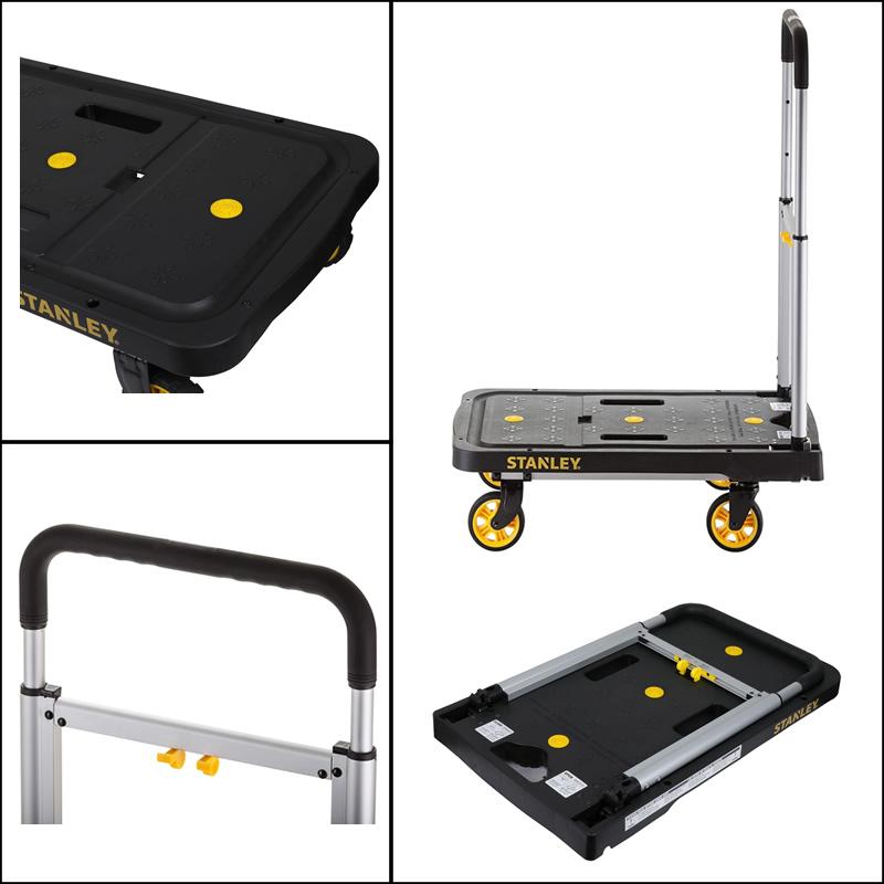 スタンレー 台車 折りたたみ台車 プラットフォームトラック 耐荷重120kg STANLEY SXWT-PC517B キャリーカート 運搬 収納簡単 組立不要 軽量 アルミ製 DIY 業務用 |  | 02