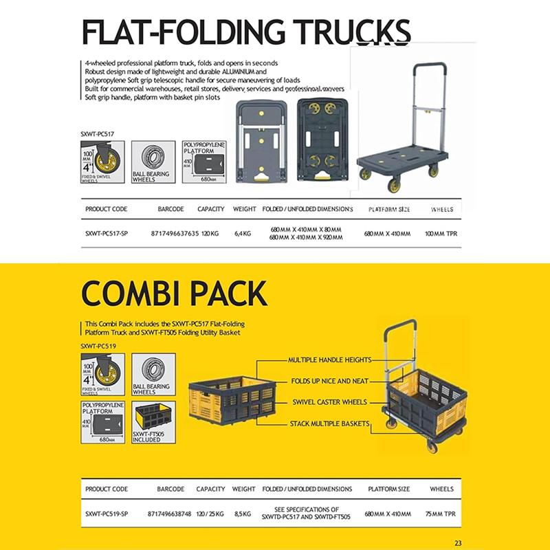 スタンレー 台車 折りたたみ台車 プラットフォームトラック 耐荷重120kg STANLEY SXWT-PC517B キャリーカート 運搬 収納簡単 組立不要 軽量 アルミ製 DIY 業務用 |  | 04