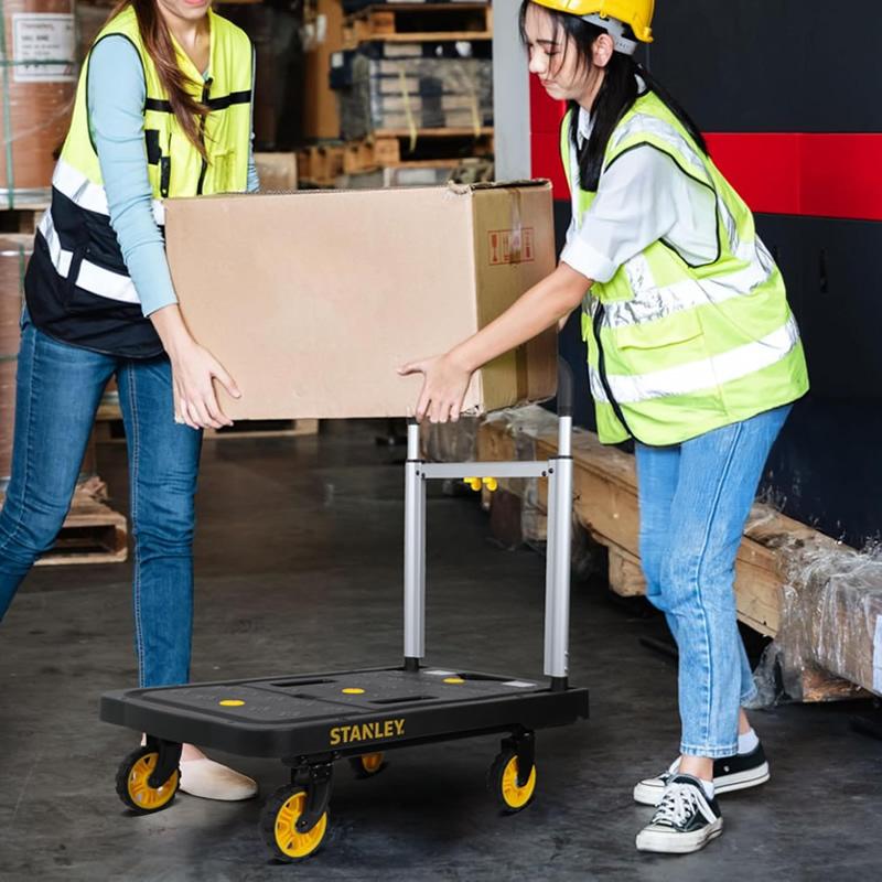 スタンレー 台車 折りたたみ台車 プラットフォームトラック 耐荷重120kg STANLEY SXWT-PC517B キャリーカート 運搬 収納簡単 組立不要 軽量 アルミ製 DIY 業務用 |  | 05